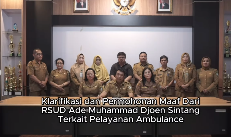 Sanksi Sopir Ambulans Sintang