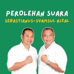 Perolehan Suara Sebastianus-Syamsul Rizal