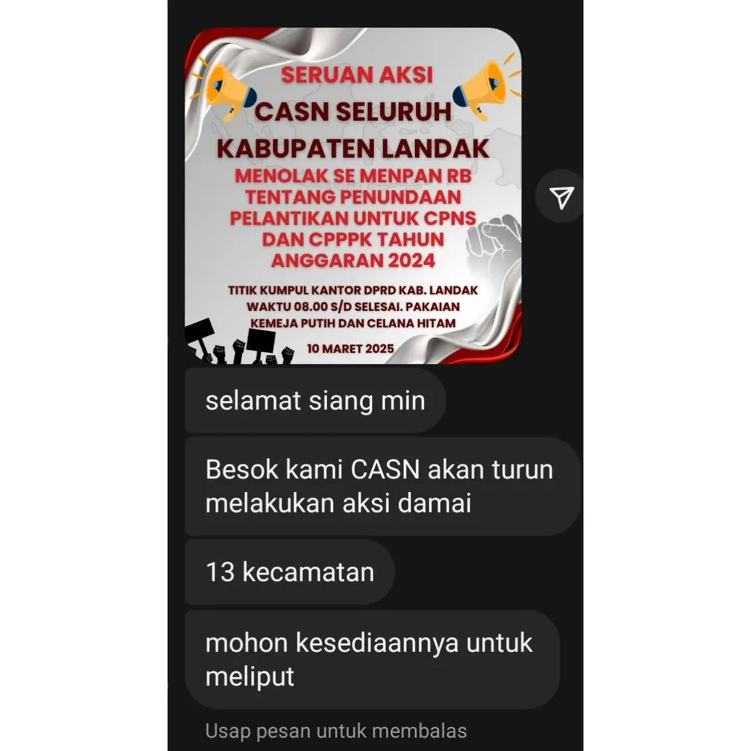 Demo CPNS dan PPPK Landak