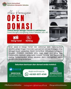 Open Donasi Fokmas Sekadau