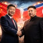 Pemimpin China dan Korut/ AI