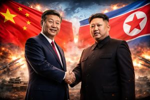 Pemimpin China dan Korut/ AI