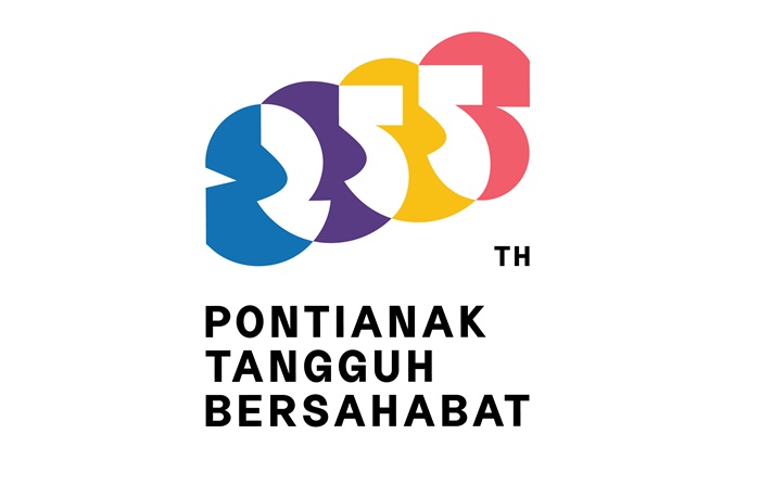 Logo HUT ke-255 Kota Pontianak memuat simbol ketangguhan dan persatuan. Kenali makna lima warna, lima elemen utama, serta slogan Kite Jage Kite.